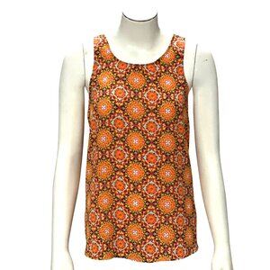 CCC Bohemian Style Sleeveless Tank Top With Vibrant Geometric Pattern